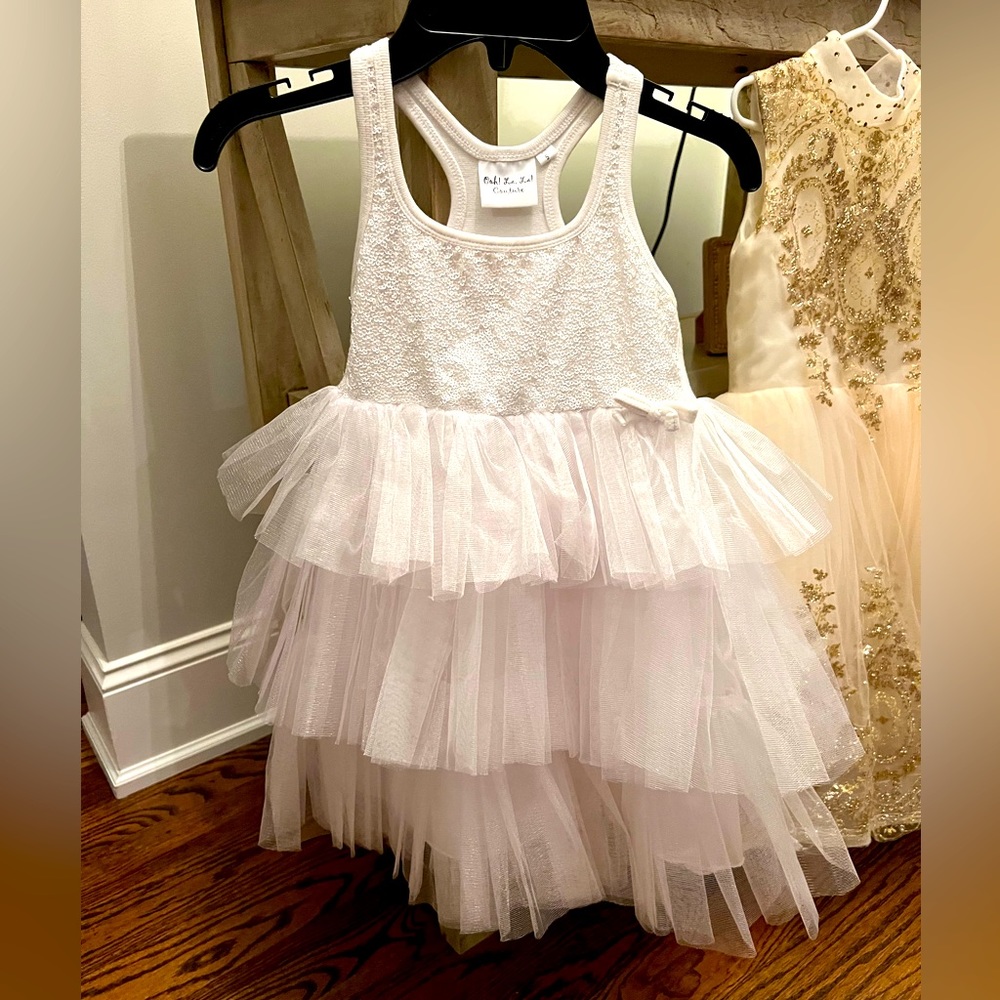 Beautiful White Girls Dress, size 5T